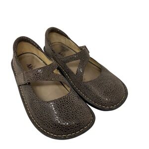 Alegria Dayna Choco Dottie Mary Jane Shoes Women 38 US 7.5 Brown Leather Comfort